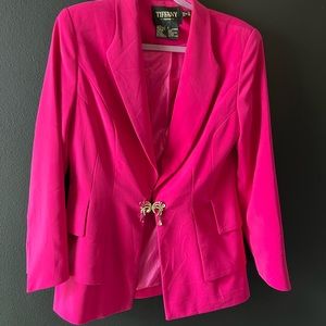 Vintage Hot Pink Clasp Blazer
